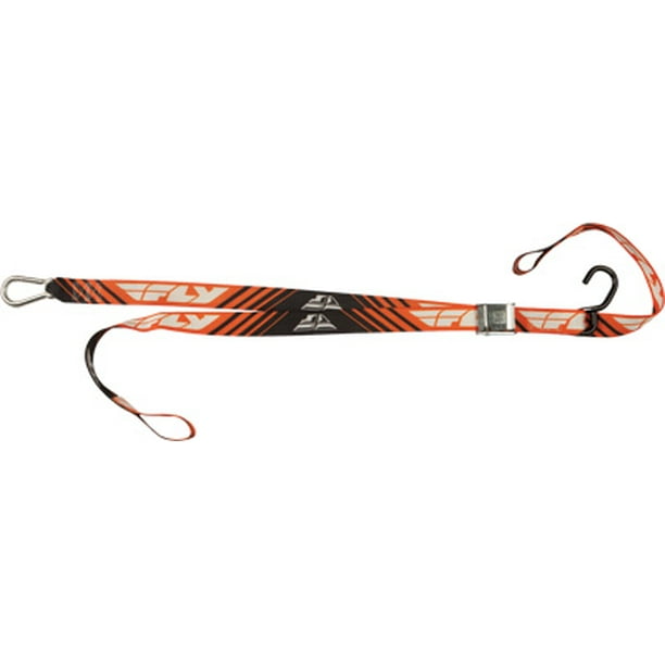Blue Orange Fly Racing 1-1/2in Red Black Tie Down with Soft Tie Blue Orange Fly Racing 1-1/2in Red Black Tie Down with Soft Tie